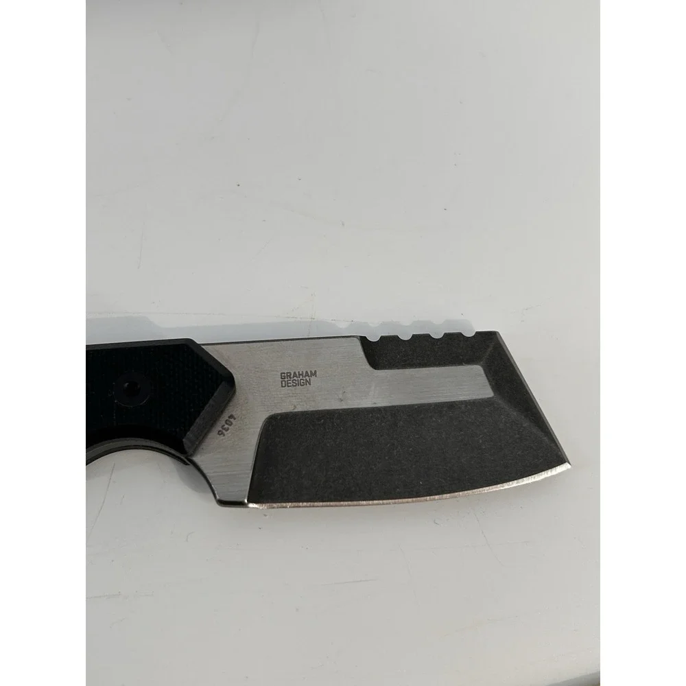 CRKT Razel Compact Fixed Blade Cleaver Knife D2 Blade G10 Handle 3.0 OZ 4036